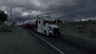 Driving Volvo VNL 860 semi from GlendiveMT to CheyenneWY Delivering Ethane ExxonMobil  POV ATS [upl. by Clancy527]