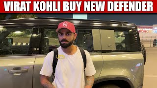 Virat Kohli Buy New Land Rover Defender  120 Crore Rupees  Spotted at Airport [upl. by Mclain373]