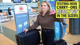 Testing Carry On Luggage at the Airport for the Most Popular Airlines [upl. by Cortney523]