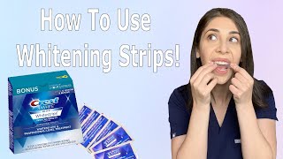 How To Use Whitening Strips [upl. by Ecaidnac247]