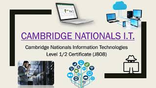 OCR Cambridge Nationals IT J808 Introduction and Overview [upl. by Musa]