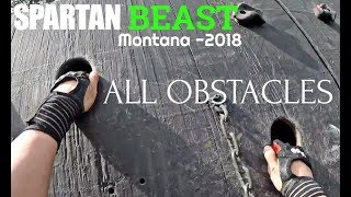 Spartan Race Beast  Bigfork Montana 2018 All Obstacles [upl. by Abigale219]