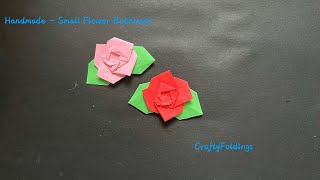 DIY Origami Flower Bookmark Tutorial [upl. by Mathews529]