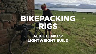 Alice Lemkes Lightweight Bikepacking Set Up [upl. by Annahsor]