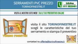 SERRAMENTI IN PVC PREZZI  TORINOFINESTREIT [upl. by Cohl]