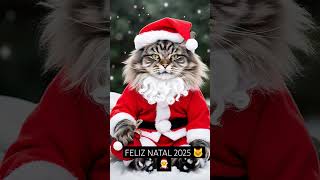 Feliz Natal 2025 🧑‍🎄🐱 Christmas 2025 viralvideo natal christmas cat [upl. by Bonine]