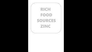 DIET WIZARD  RICHEST FOOD SOURCES OF ZINC2024 10 12 11 58 10 [upl. by Otrepur367]