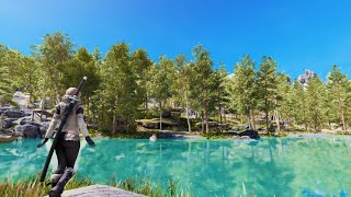 天候MODを変更してみた Skyrim SE 4K  Azurite Weathers [upl. by Hurff]