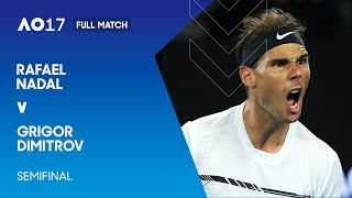 Rafael Nadal v Grigor Dimitrov Full Match  Australian Open 2017 Semifinal [upl. by Kutzenco]