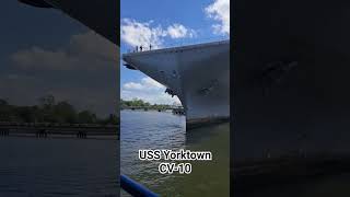 USS Yorktown CV10 museum warships ships [upl. by Eerolam]