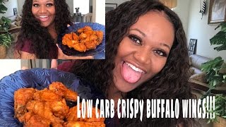 crispy oven baked low carb Buffalo wings Weight loss journey hacks [upl. by Dayle]