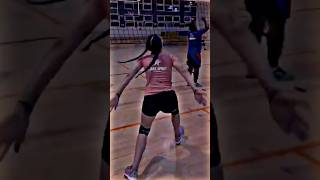 Girls volleyball spike training 👌💔 volleyball sports volley shorts [upl. by Aihsetan]