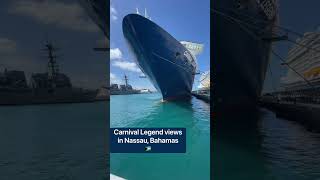 Carnival Cruise Line  Carnival Legend views in Nassau Bahamas [upl. by Aihcila]