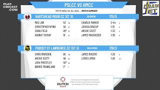 Pudsey St Lawrence CC 1st XI v Hartshead Moor CC 1st XI [upl. by Anitac]