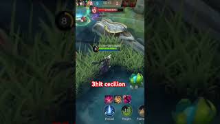 3hit cecilion 💪👊 anthonygametv mobilelegends carmemes automobile mlbb car tv [upl. by Boys12]