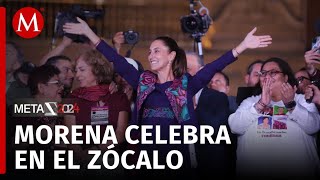 Claudia Sheinbaum celebra triunfo electoral y agradece apoyo masivo [upl. by Anaya]