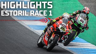 WorldSBK Race 1 Highlights  2022 Estoril Round [upl. by Znerol]