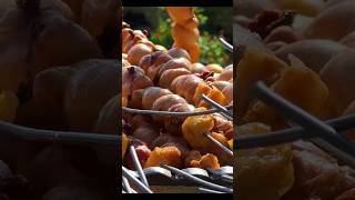 I cook a real delicacy turkey testicles roasted in an oriental tandoor oven potatoes and mushrooms [upl. by Asilak147]