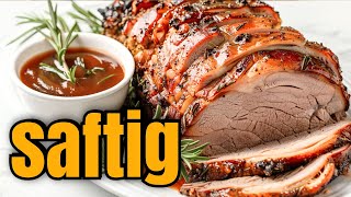 👉einfacher geht´s nicht Schweinebraten mit Sauce aus den Airfryer [upl. by Ali]