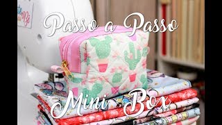 Passo a Passo  Necessaire Mini Box [upl. by Lavella]