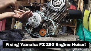 Engine Noise Solved DIY Crankshaft Bearing Replacement on Yamaha FZ 250  WroomMoto [upl. by Lenox]