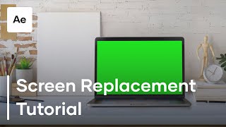 How To Do A Screen Replacement In After Effects  After Effects Screen Replacement Tutorial [upl. by Atinnek]