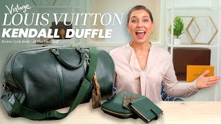 My MustHave Vintage Louis Vuitton Kendall Duffle Bag Review [upl. by Ame326]