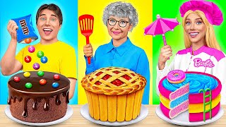 Barbie vs Grandma Cooking Challenge  Who Wins the Secret Kitchen Battle by Multi DO Challenge [upl. by Karel872]