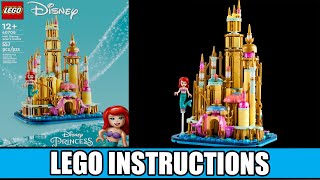 LEGO Instructions  Disney  40708  Mini Disney Ariels Castle [upl. by Beard]