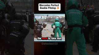 Mercedes Perfect Double Pitstop  F1 shorts formula1 f1 [upl. by Ayatnwahs]