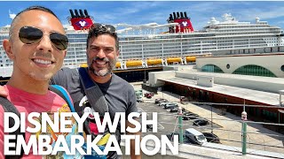 DISNEY WISH CRUISE EMBARKATION DAY  DISNEY CRUISE LINE VLOG [upl. by Kevan]