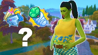 Can an Alien sim give birth to a human  Sims 4 experiment [upl. by Kciregor527]