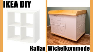 IKEA Kallax DIY  unsere selbst gebaute Wickelkommode [upl. by Moshell]