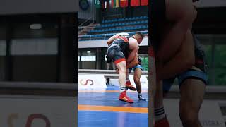 Senior world champ Rizabek AITMUKHAN 🇰🇿 is on 🔥 wrestlePonyevedra [upl. by Afatsum]