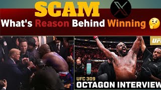 UFC winning behind the reason is top trending on all social platforms  Octagon UFC 309 interview [upl. by Yretsym]