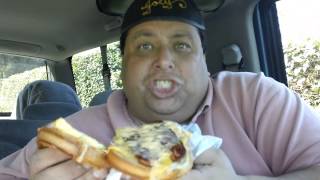 Carls Jr Hillshire Farm® Smoked Sausage Breakfast Sandwich REVIEWED [upl. by Ettenahc]