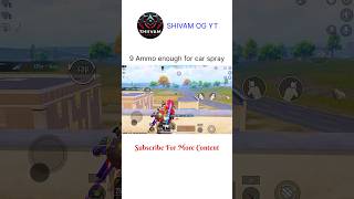 9 ammo car spray record alert 🔥😈 bgmi high level gameplay trending shortvideo shorts bgmi [upl. by Sueaddaht550]