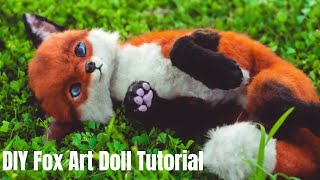 DIY Fox Art Doll Tutorial [upl. by Abeu8]