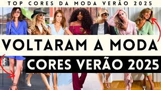 🔴CORES VERÃO 2025  10 CORES QUE ESTÃO NA MODA PRIMAVERA VERÃO 2024  2025 [upl. by Clarine823]