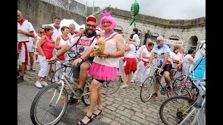 Fêtes de Bayonne 2018  le Tour de France version peña Haiz Egoa [upl. by Lezley432]