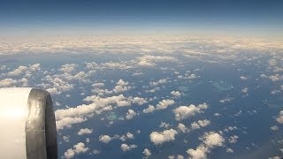 Inflight BrisbaneCairns Qantas Flight 782 12112012 [upl. by Garda696]