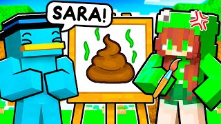 Turbo vs Sara SPEED DRAW en Minecraft [upl. by Avner167]