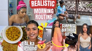 Realistic Morning Routine  What I got for my Birthday iPhone worth ₹140000 🥺  Shalini Mandal [upl. by Thompson]