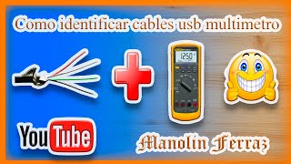 Como identificar la conexion usb con multimetro QuePuedesHacer ManolinFerraz [upl. by Sirama126]