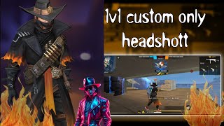 1v1 custom  DARK GAMING VS TAJ GAMING only headshotfreefire [upl. by Suruat]