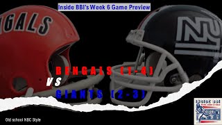 Inside BBIs  Bengals vs Giants Game Preview football sports nfl nygiants giants bengals [upl. by Cohbert311]