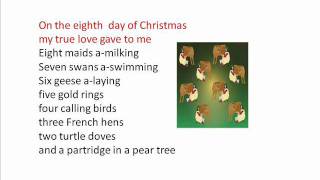 The 12 days of Christmas LYRICS [upl. by Leitman65]