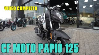 CF MOTO PAPIO 125 2021  REVIEW  FICHA TÉCNICA  VELOCIDAD MÁXIMA  PRECIO [upl. by Alenson574]