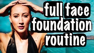 My Full Coverage Foundation Routine  Carly Cristman [upl. by Aday711]