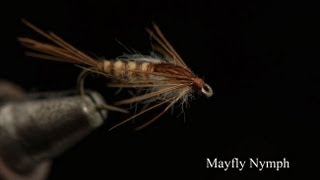 How to tie a Mayfly Nymph from Fishtec [upl. by Hsatan]